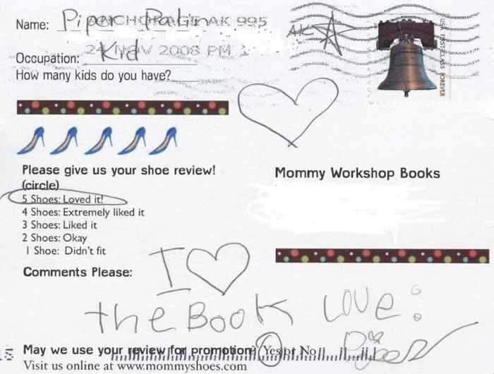 Piper Palin Loves Mommy's High Heel Shoes- gives it 5 Shoe review!